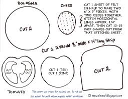 Free Felt Food Pattern Felt Food Patterns Felt Food Pattern Felt Food Templates