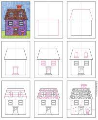 How To Draw A Country House Art Drawings For Kids Easy Drawings For Kids Elementary Art Projects