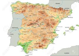 Maphill is more than just a map gallery. High Detailed Spain Physical Map With Labeling Royalty Free Cliparts Vectors And Stock Illustration Image 122716320