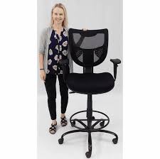 Ergo impact leanrite standing stool. 400 Lbs Capacity Mesh Back Black Drafting Stool For Standing Desks Conference Tables 26 29 29 32 H Seat Ht