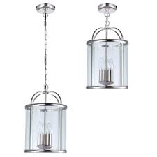 C01 Lc1944 3 Light Hall Lantern Ceiling Pendant Polished Chrome Ceiling Lights Uk Light Bulb Candle Lantern Pendant Lighting