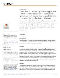 Additionally, 76 per cent of malaysia's population is urbanised as of 2018, making it one of the most urbanised countries of southeast asia, just shy of brunei (78 per cent) and. Pdf The Effects Of Self Efficacy Enhancing Program On Foot Self Care Behaviour Of Older Adults With Diabetes A Randomised Controlled Trial In Elderly Care Facility Peninsular Malaysia