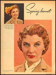Daily Limit Exceeded Vintage Short Hair Spring Bonnet Fifties Hair