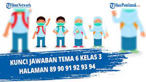 Kunci jawaban tema 1 kelas 6 sd ini bisa menjadi pandua bagi para orang tua saat membimbing anak belajar. Kunci Jawaban Tema 6 Kelas 3 Halaman 89 90 91 92 93 94 Youtube