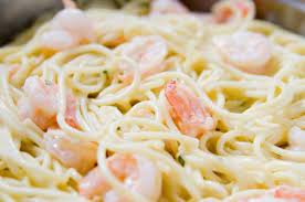Four Cheese Garlic Shrimp Pasta Recipe Garlic Shrimp Pasta Shrimp Pasta Garlic Shrimp