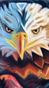 Chalk pastels layered into 400 grit sanded paper. This #eagle ...