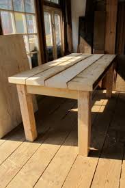 Simple Table Made From Scaffolding Planks Diy Kitchen Table Diy Outdoor Furniture Diy Furniture Hacks