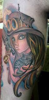 2 count (pack of 1) 4.2 out of 5 stars 255. Steampunk Girl With Gun Color Leg Tattoo By Jon Von Glahn Tattoonow