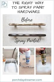Yes You Can Spray Paint Cabinet Hardware In 2020 Spray Paint Cabinets Spray Paint Furniture Painting Metal Cabinets