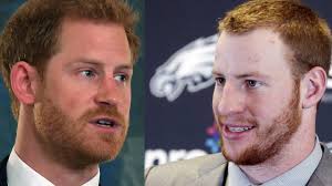 Carson wentz and prince harry pic.twitter.com/btlzgsqzpm. Redhead Royalty Is Carson Wentz Actually Prince Harry