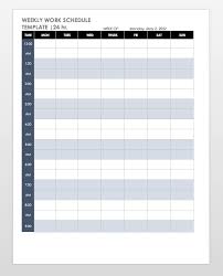 I have downloaded your rota template. Free Work Schedule Templates For Word And Excel Smartsheet