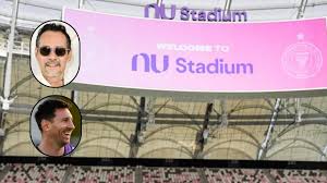 Marc Anthony presente en la inauguración del Nu Stadium, nueva casa de Messi