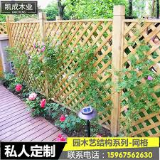 Simulation fence flower balcony outdoor wooden fence sunflower decoration. 41 85 Customized Outdoor Anti Corrosive Wooden Solid Wood Fence Balcony Fence Fence Partition Grid Wooden Fence From Best Taobao Agent Taobao International International Ecommerce Newbecca Com