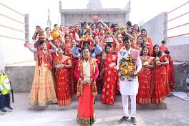 भागवत कथा की निकली कलश यात्रा - Panchdoot News
