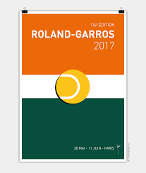 Vintage posters roland garros poster sports davis cup french open tennis art roland donald lipski roland garros french open 29.5 x 22.75 poster 1995 contemporary blue. My Grand Slam 02 Rolandgarros 2017 Minimal Poster Chungkong