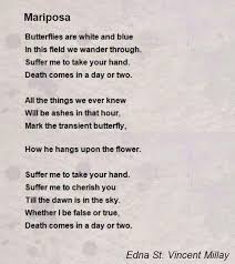 Image Result For Mariposa By St Vincent Millay Meaning Poem A Day Edna St Vincent Millay Meant To Be