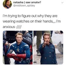 They Re Not Watches They Re Quantum Realm Devices That Allow For Time Travel Thank You Ant Man Marvel Funny Marvel Avengers Marvel