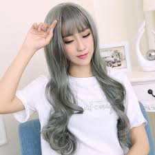 Long hair can be easily used by older women having long hairs. Women Long Hair Big Wave Curly Wig Grandma Gray Hairstyle Shopee Singapore