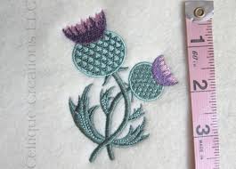 Thistles embroidery designs, machine embroidery designs at embroiderydesigns.com. Scottish Designs Celtique Creations