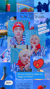 When applying taehyung aesthetic wallpaper, it is important to prepare the wall before you apply the pattern. Wallpaper Taehyung Blue Kim Taehyung Wallpaper Iphone Wallpaper Bts Aesthetic Wallpapers