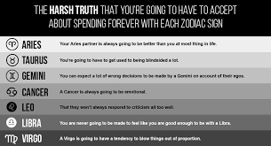 James4astral@gmail.com or go to my instagram. The Harsh Truth That You Re Going To Have To Accept About Spending Forever With Each Zodiac Sign