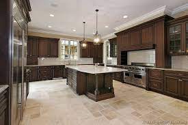 For various size of floorings in various locations there are various suggestions that i. Pictures Of Kitchens Traditional Dark Wood Kitchens Walnut Color Kitchen Tiles Design Luxury Kitchen Design Kitchen Floor Tile