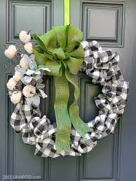 After agreeing to the overall design and cost, the customer receives. Diy Buffalo Check Fall Bubble Wreath 2 Bees In A Pod