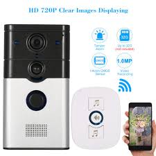 Hd 720 P Ip Kablosuz Iki Yonlu Sesli Interkom Kapi Zili Goruntulu Kapi Bell Kizilotesi Gece Gorus Yagmur Gecirmez Pir Telefon Hareket A Intercom Doorbell Phone