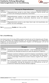 Beurteilung „praktische ausbildung innerhalb der ausbildung zur/zum staatlich anerkannte/n altenpfleger / altenpflegerin name, vorname: Praktische Prufung Altenpflege Bewertungskriterien In Der Durchfuhrung Pdf Free Download