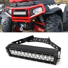 72w 14 Led Light Bar W Handlebar Mounting Bracket Wiring For Atv Utv Dirt Bike Ebay