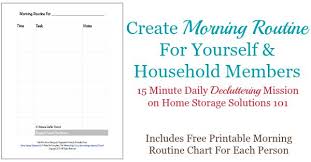 Free Printable Morning Routine Chart Plus How To Use It