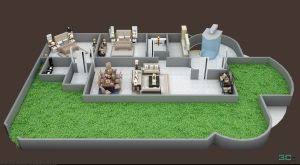 Four 3d floor plan scenes. 3d Floor Plan 3dmili 2020 Download 3d Model Free 3d Models 3d Model Download