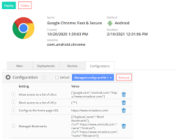Chrome is a very popular web browser designed to be fast and lightweight. Managed App Configuration For Google Chrome On Android Miradore