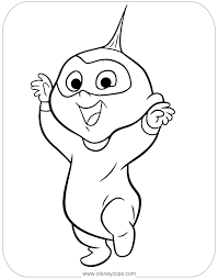 Free princesses coloring page to print and color. The Incredibles Coloring Pages Disneyclips Com
