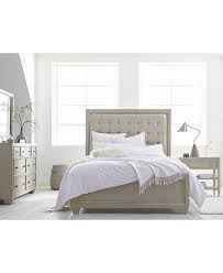 Thaweesuk shop 4 piece antique white tufted style rustic country farmhouse king size bedroom set furniture bed nightstand dresser mirror department new hardwood solid wood. Furniture Kelly Ripa Kendall Bedroom Furniture 3 Pc Set Queen Bed Dresser Nightstand Created For Macy S Reviews Furniture Macy S