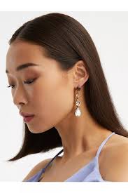 Crystal Gallery Pear Drop Earrings by Oscar de la Renta at THE MILE