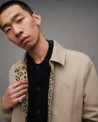 ALLSAINTS Randall Ramskull Jacket in Sand Brown