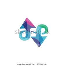 The Up And Down Arrows Logo Template Colorful Symbol Arrow Logo Logo Templates Symbols