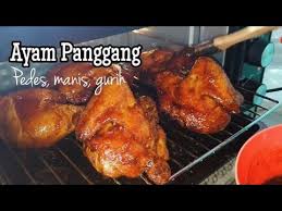 * 1 sdm saus sambal. Resep Ayam Panggang Rempah Pedas Manis Youtube