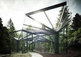 ida s greenhouse botanical garden grueningen is a parametrically designed artificial forest in switzerland garden architecture greenhouse architecture botanical gardens
