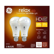 A 60w equal led may use as little as 8 watts to operate. General Electric 2pk 100w Relax Led Light Bulb Target