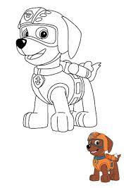 Marschall and chase best friend paw patrol coloring page online. Paw Patrol Zuma Coloring Pages Dessin Pat Patrouille Coloriage Pat Patrouille Coloriage
