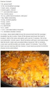 Mama S Goulash Janet S Appalachian Kitchen Jcrow216 Sub Ground Beef For Hot Sausage Add 1 T Chili Powd Appalachian Recipes Recipes Budget Friendly Recipes