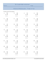 Free Printable Fifth Grade Math Worksheets For Printable To Math Worksheets Free Math Worksheets Fifth Grade Math