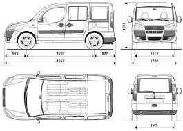 Fiat Doblo 2009 Blueprint Download Free Blueprint For 3d Modeling Fiat Doblo Fiat Blueprints