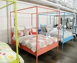 Painted Ikea Edland Beds I Must Do This Ikea Bed Frames Ikea Bed Ikea Canopy Bed