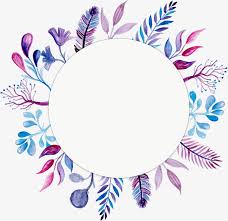 Blue Vector Flower Vector Box Vector Vector Png Round Title Box Watercolor Title Box Wat Floral Wreaths Illustration Vector Flowers Flower Background Wallpaper