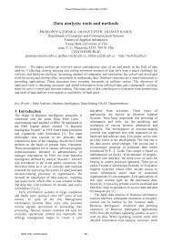 Description of module law research methodology data analysis xiii to study the concept and method of analyzing data in a research data processing, tabulation, graphical representation, analysis , statistics, statistical software, interpretation. Pdf Data Analysis Tools And Methods