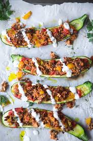 Gefullte Zucchini Aus Dem Ofen Mit Hirse Und Hackfleisch Zucchini Rezepte Mit Hackfleisch Gefullte Zucchini Hackfleisch Gefullte Zucchini
