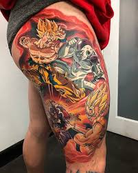 Dragon ball z leg tattoo. Dragon Ball Z Tattoos By Ry Tattoomiester Z Tattoo Dragon Ball Tattoo Dbz Tattoo